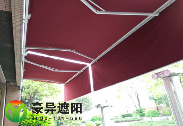 伸縮遮陽雨棚廠家,豪異上海電動(dòng)遮陽棚廠家,4000-121-696